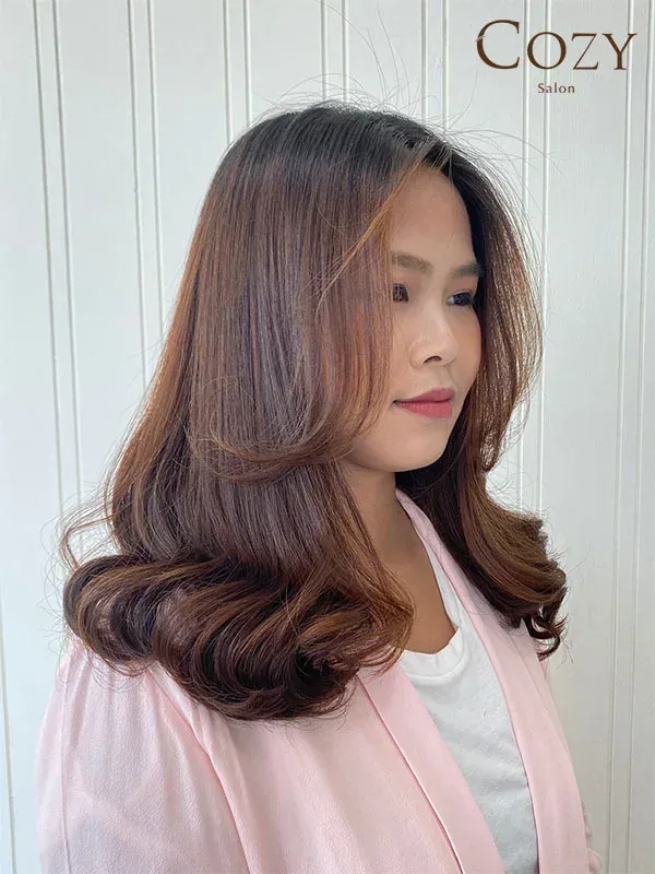 ลอน C-S Curl ของคุณนนท์หลังจัดทรง
