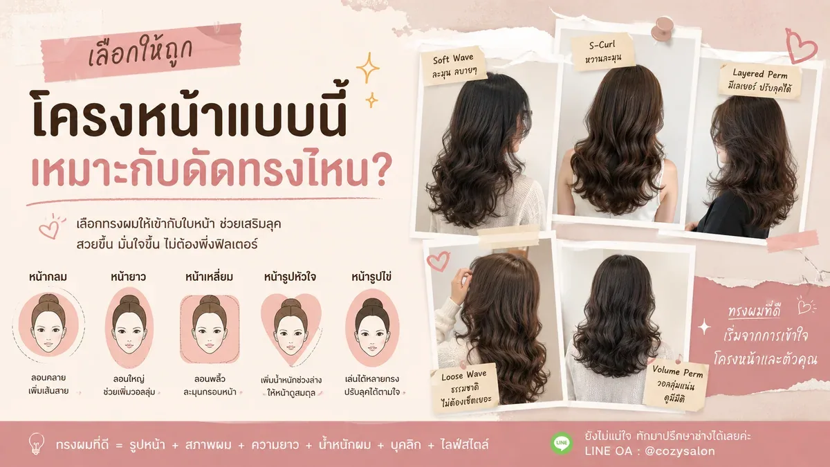 แบนเนอร์จากบทความต้นฉบับ: โครงหน้าแบบนี้ เหมาะกับดัดทรงไหน?
