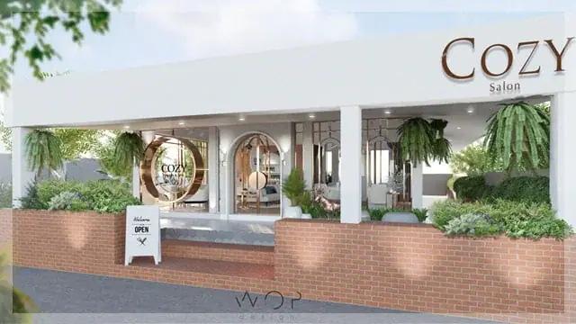 บรรยากาศหน้าร้าน Cozy Salon สาขา Premium